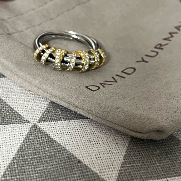 David Yurman Silver and Gold Ring - Picture 5 of 5